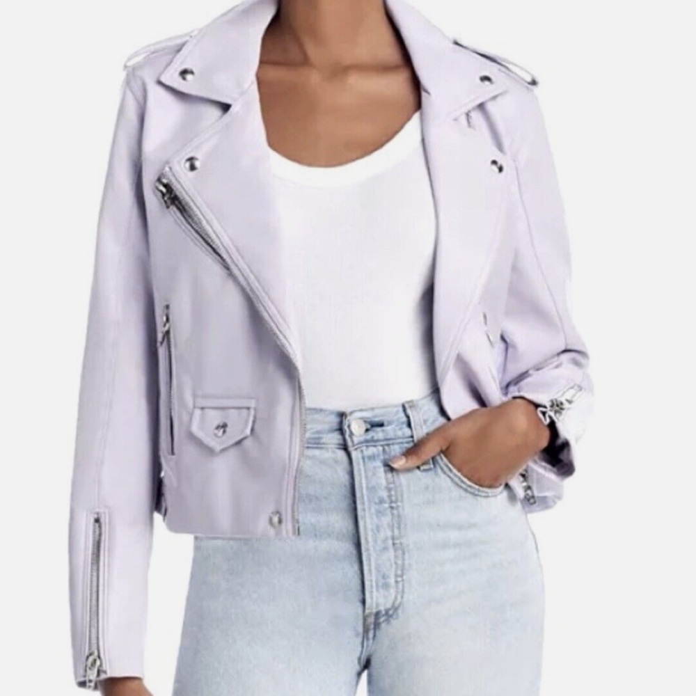 Blank NYC faux leather moto jacket.